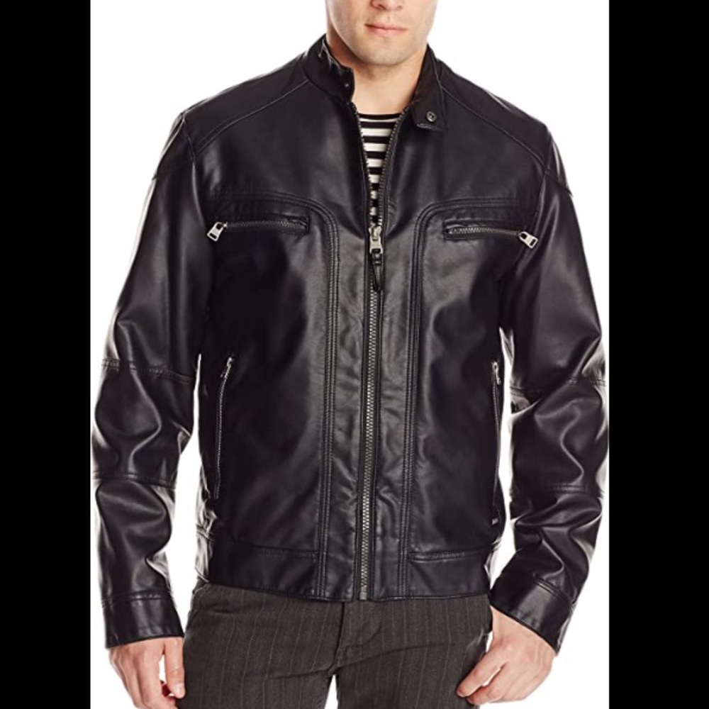 Calvin Klein Faux-Leather Jacket